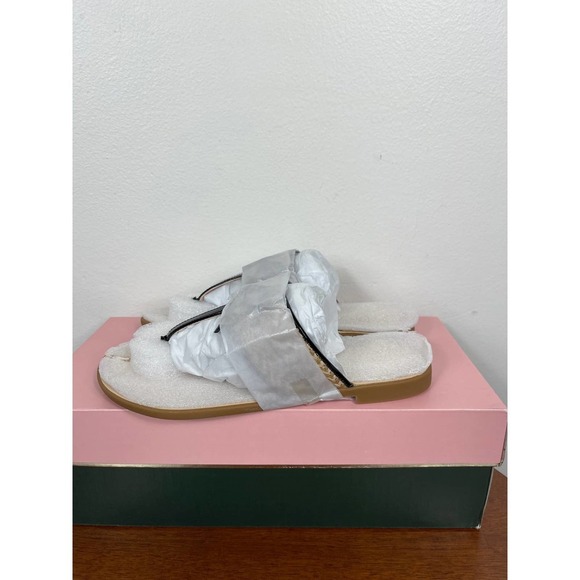 Kate Spade New York Callie Bow Sandals in Black Size 5 - Picture 4 of 8